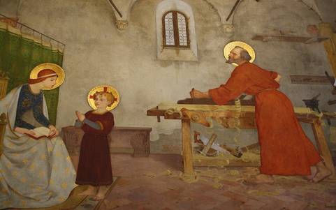 Quelle: privat Freskon hl. Familie von Modesto Faustini Basilika in Loreto